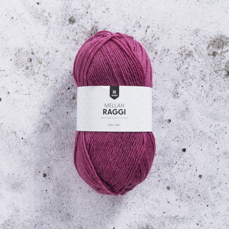 Järbo Mellanraggi 100g 28226 Hot Pink