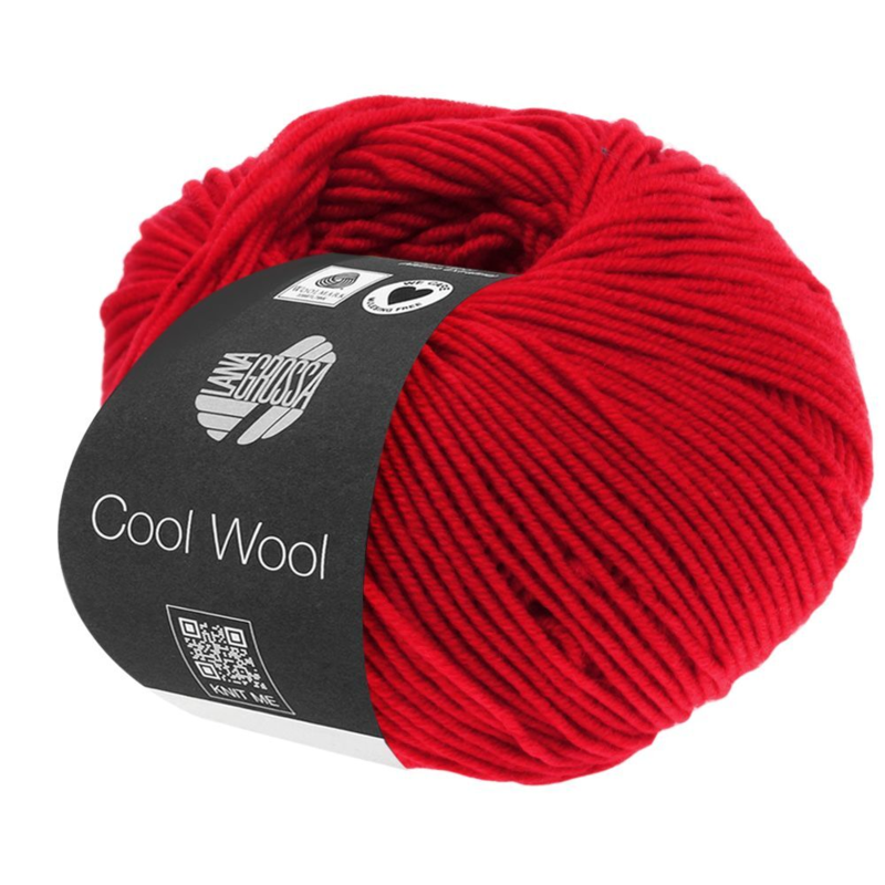 Lana Grossa Cool Wool 417 Odblaskowa czerwień