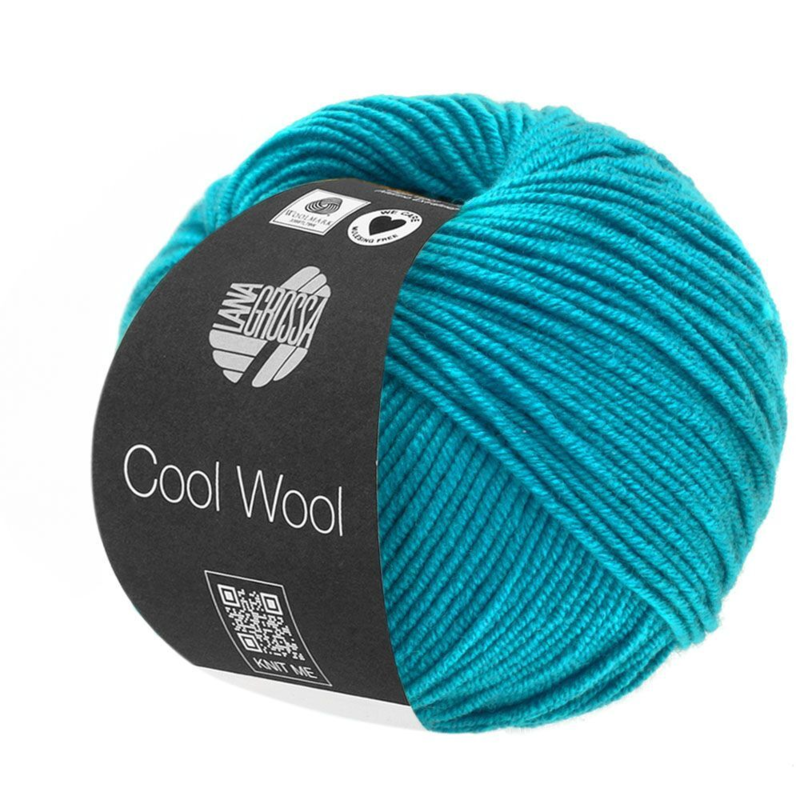 Lana Grossa Cool Wool 2036 Niebieski azur