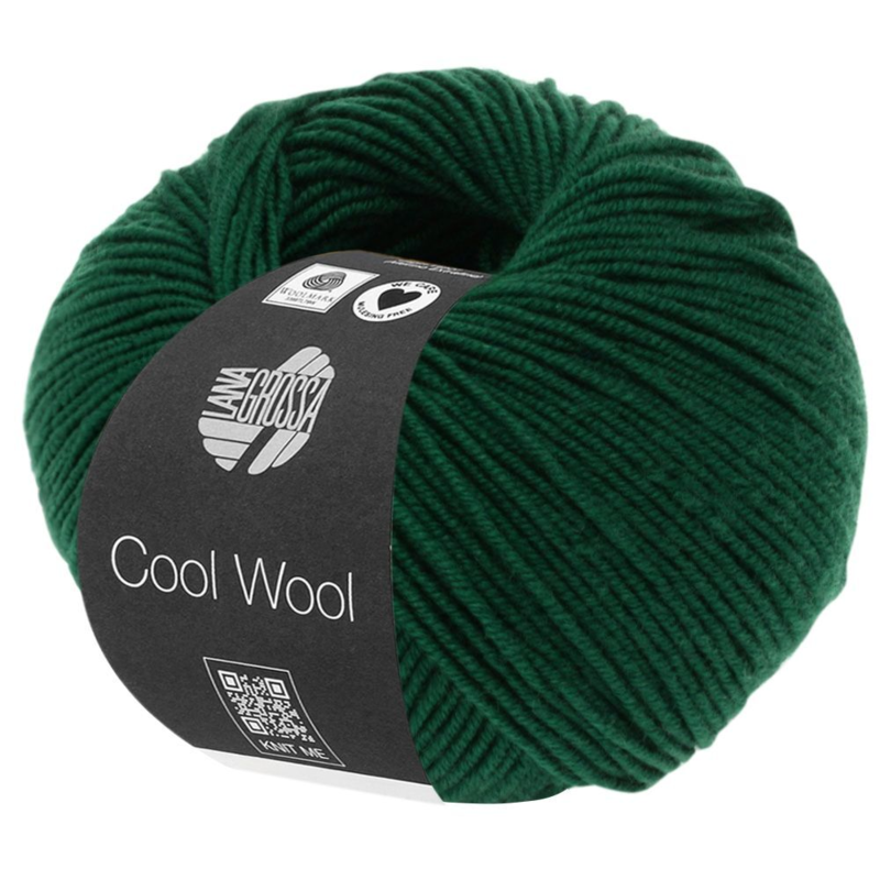 Lana Grossa Cool Wool 501 Butelkowy zielony