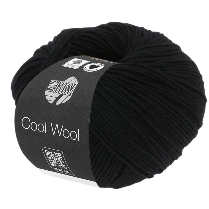 Lana Grossa Cool Wool 433 Czarny