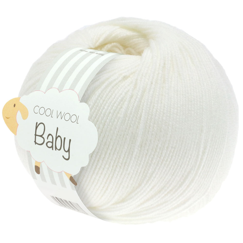 Lana Grossa Cool Wool Baby 207 Biały