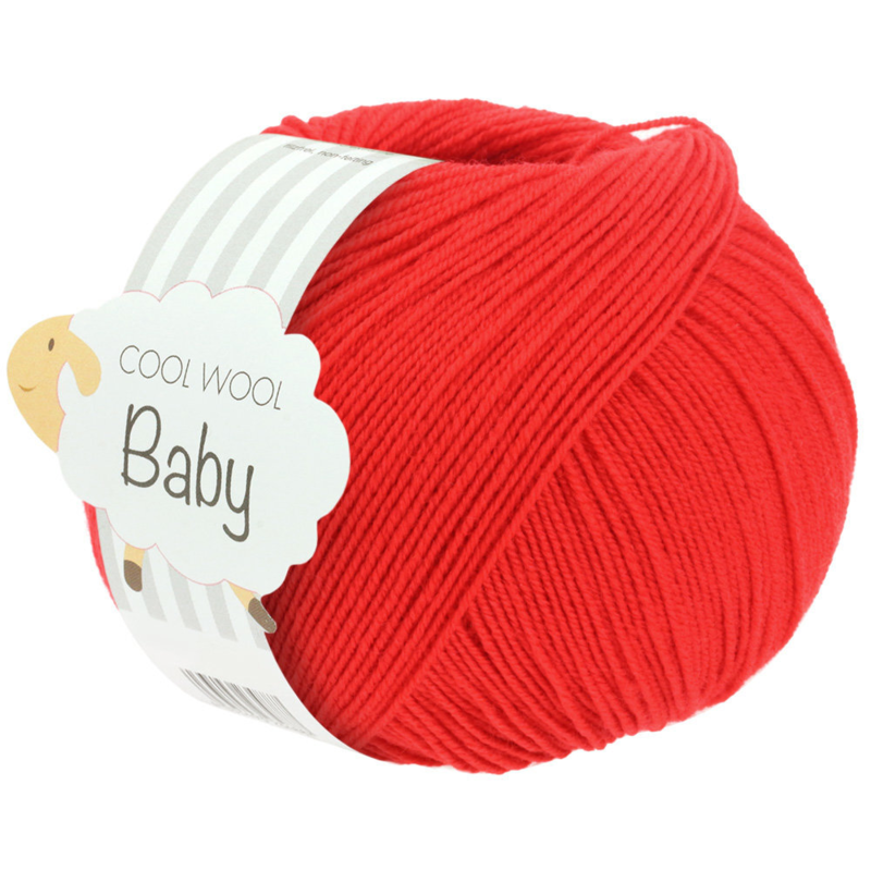 Lana Grossa Cool Wool Baby 293 Czerwony