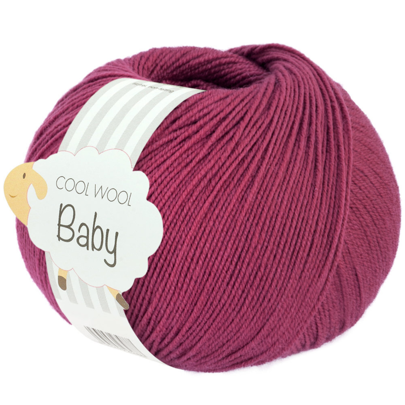 Lana Grossa Cool Wool Baby 330 Indyjski czerwony