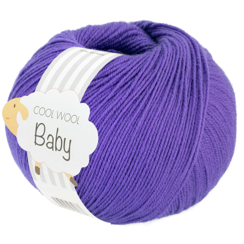 Lana Grossa Cool Wool Baby 317 Ciemnofioletowy