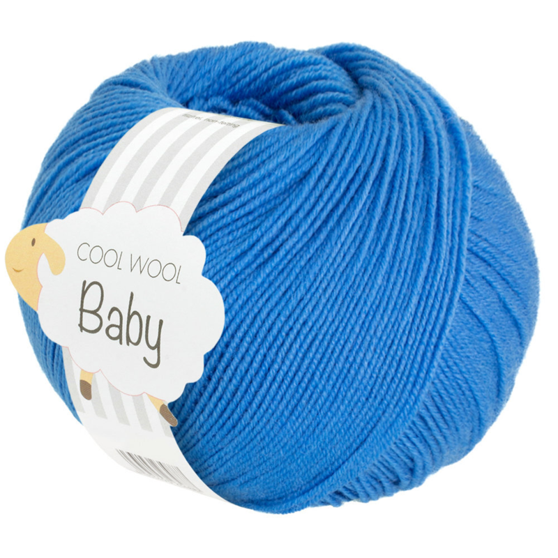 Lana Grossa Cool Wool Baby 322 Chabrowy niebieski