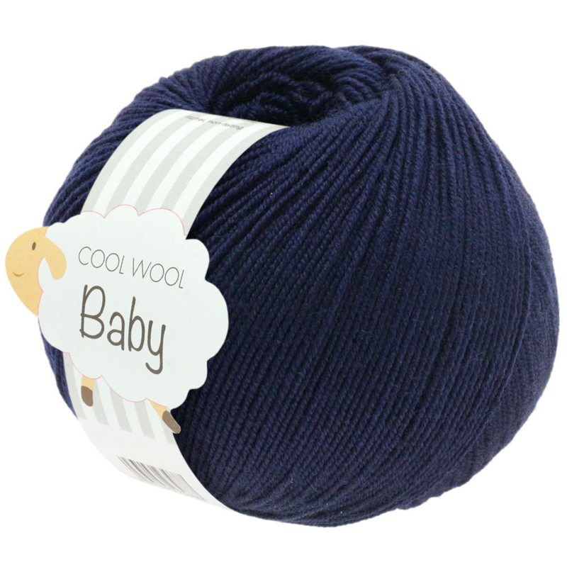 Lana Grossa Cool Wool Baby 210 Nocny niebieski