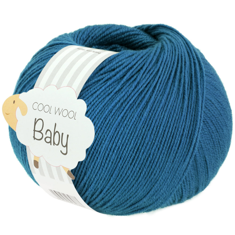 Lana Grossa Cool Wool Baby 326 Petrolowy niebieski