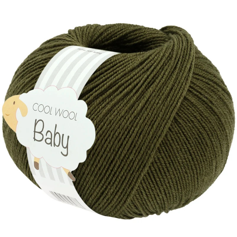 Lana Grossa Cool Wool Baby 349 Leśna zieleń