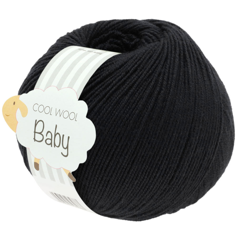 Lana Grossa Cool Wool Baby 278 Czarny