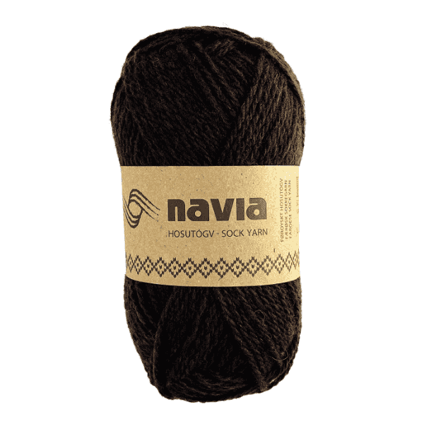 Navia Sock Yarn 505 Ciemny brąz