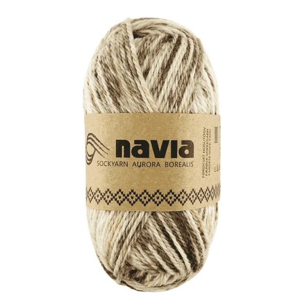 Navia Sock Yarn 522 Brązowy / beżowy
