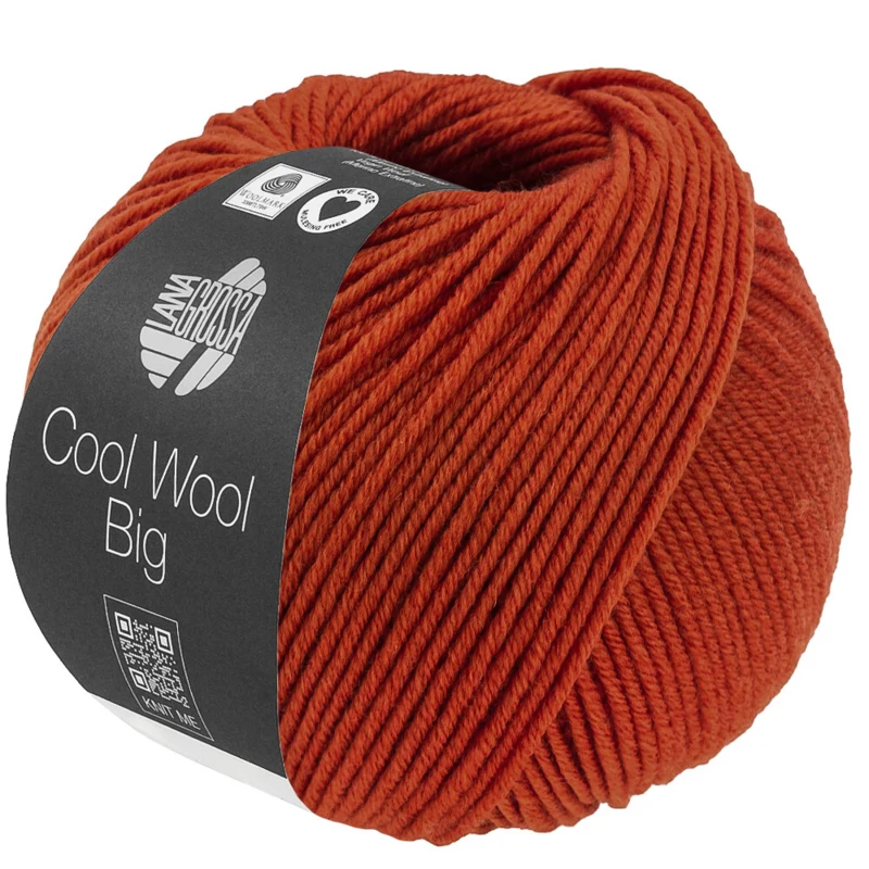Lana Grossa Cool Wool Big 1042 Cynamonowy brąz