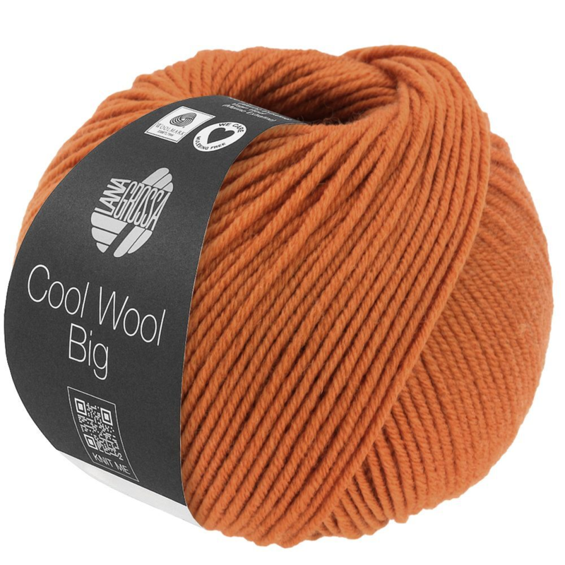Lana Grossa Cool Wool Big 1036 Pomarańczowobrązowy