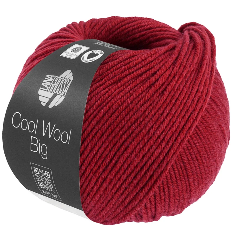 Lana Grossa Cool Wool Big 1701 Wiśniowy melanż