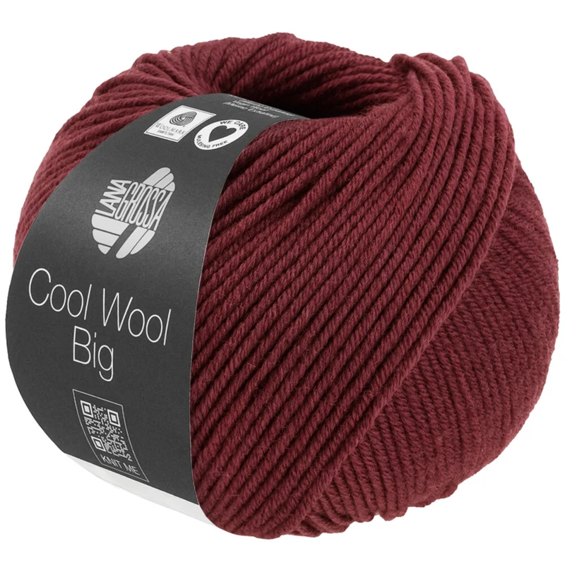 Lana Grossa Cool Wool Big 1700 Bordowy melanż