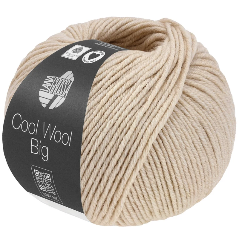 Lana Grossa Cool Wool Big 1707 Beżowy melanż
