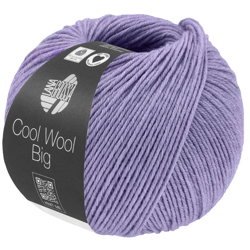 Lana Grossa Cool Wool Big 1698 Liliowy melanż