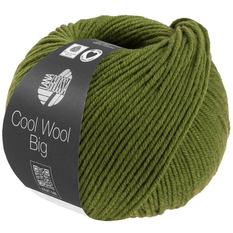 Lana Grossa Cool Wool Big 1706 Oliwkowy melanż