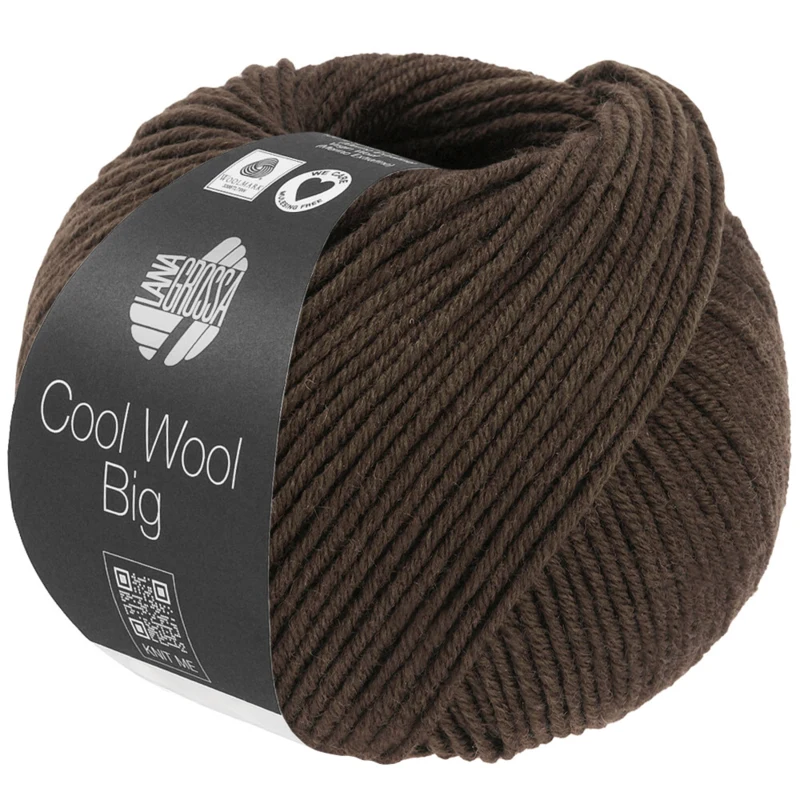 Lana Grossa Cool Wool Big 1709 Szarobrązowy melanż