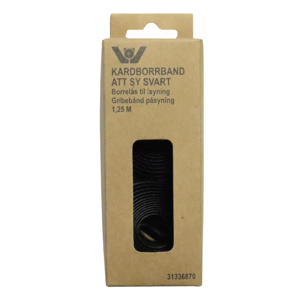 Velcro for sewing 1,25 M Czarny