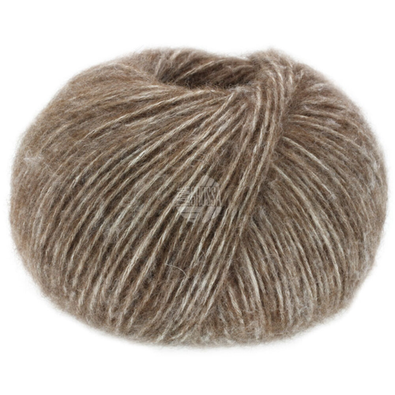 Lana Grossa Natural Alpaca Pelo 08 Ciemnobrązowy melanż