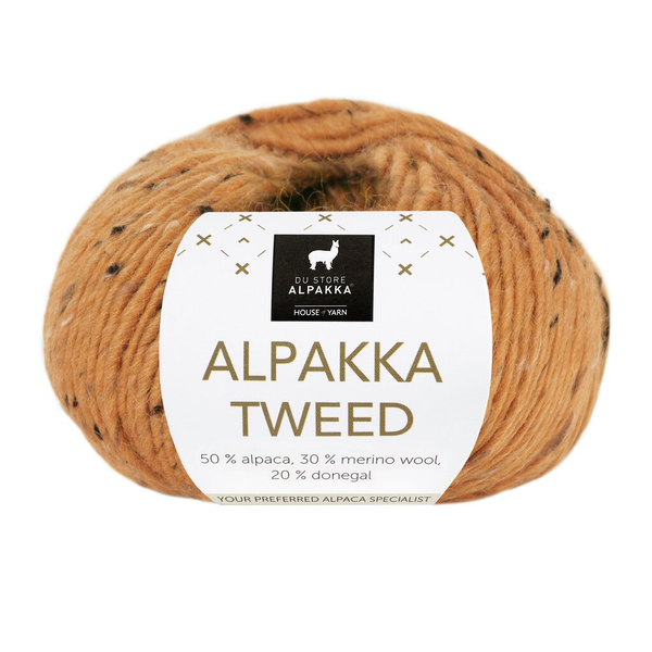 Du Store Alpakka Tweed 136 Żółty szafranowy