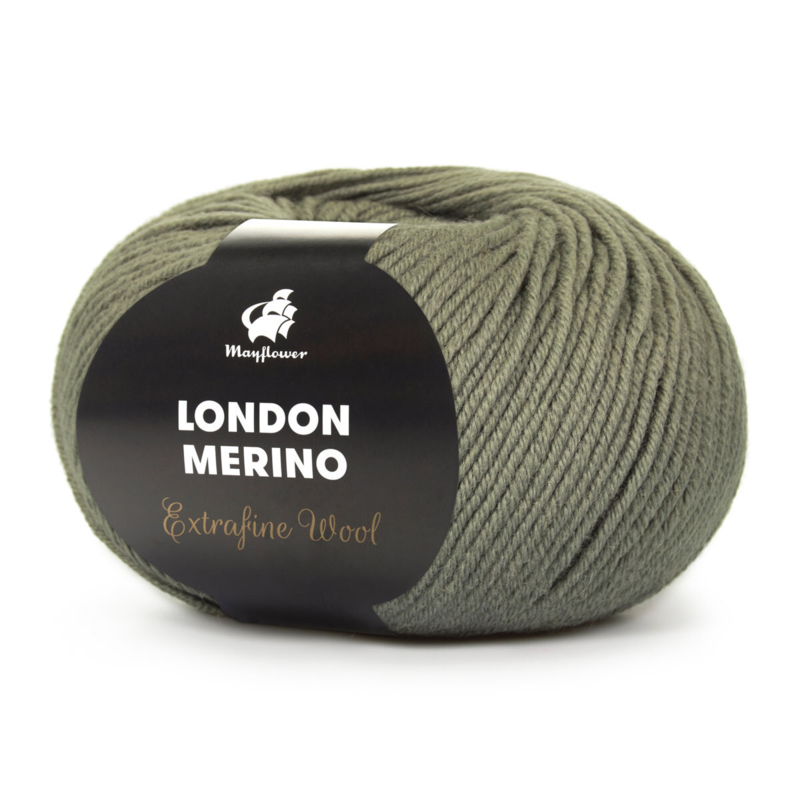 Mayflower London Merino 026 Przykurzony oliwkowy