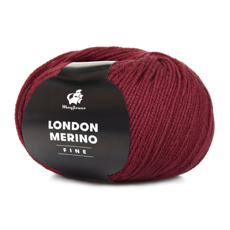 Mayflower London Merino Fine 016 Ciemna wiśnia