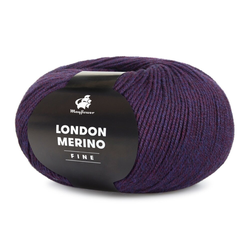 Mayflower London Merino Fine 042 Ciemny fiolet