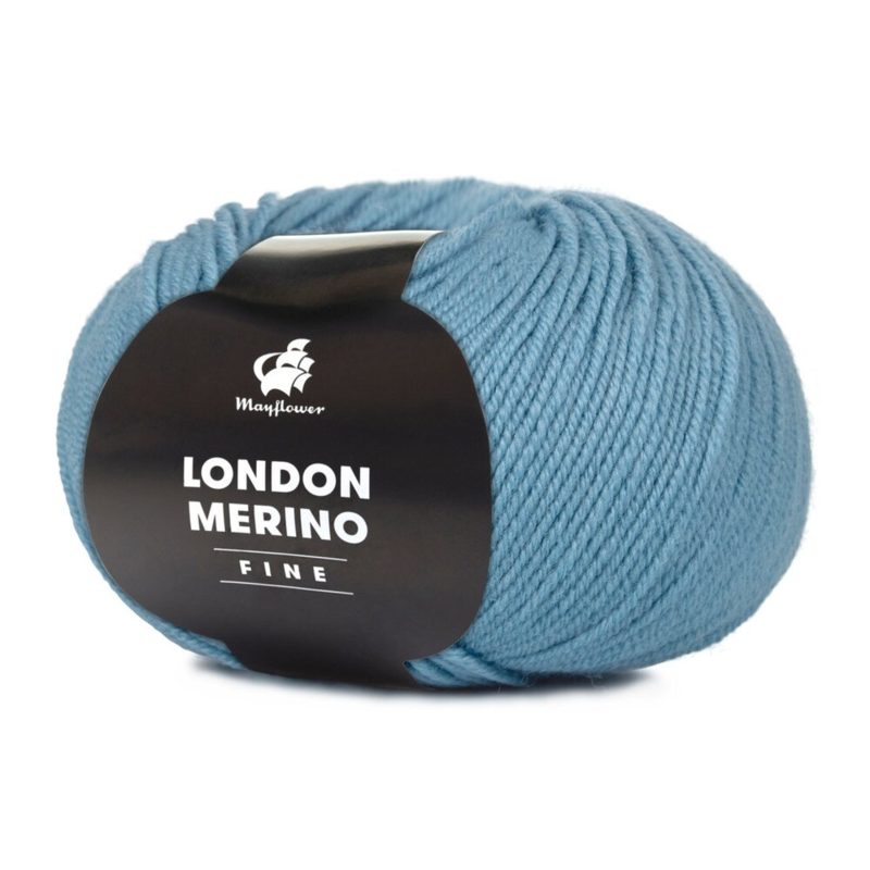 Mayflower London Merino Fine 035 Surfer niebieski