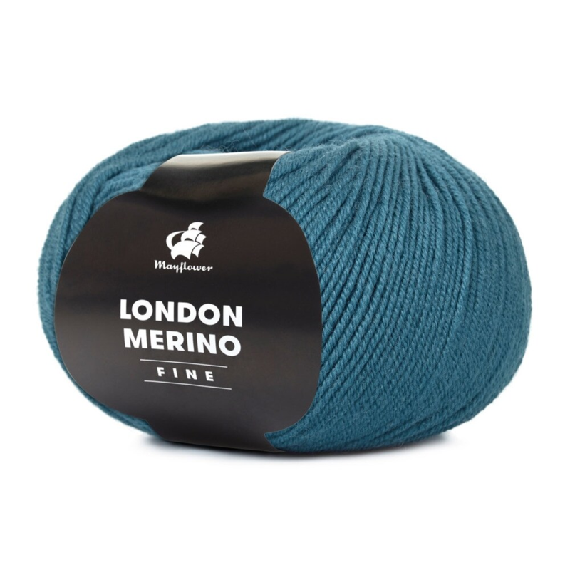 Mayflower London Merino Fine 022 Błękit naftowy