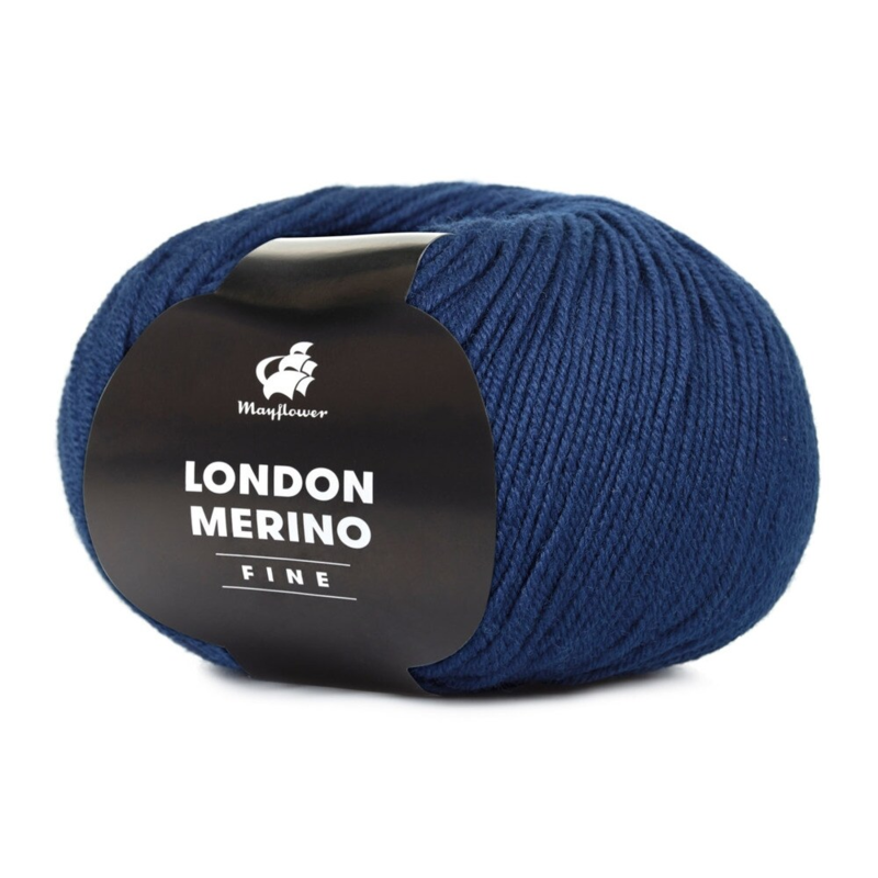 Mayflower London Merino Fine 030 Granatowy