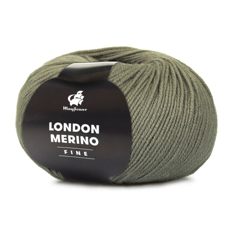 Mayflower London Merino Fine 026 Przykurzony oliwkowy