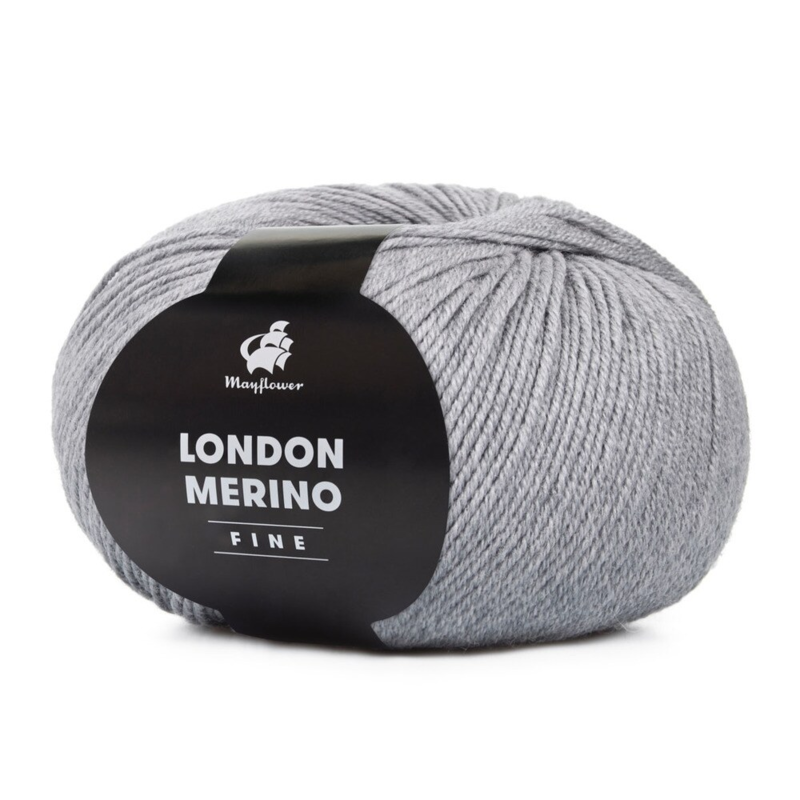 Mayflower London Merino Fine 037 Szary