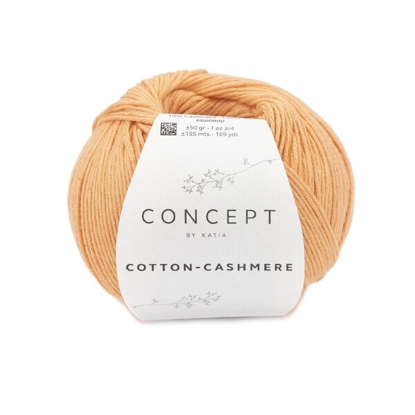 Katia Cotton-Cashmere 82 Pastelowy pomarańczowy