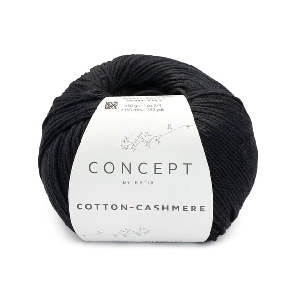 Katia Cotton-Cashmere 89 Czarny