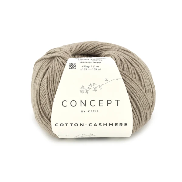 Katia Cotton-Cashmere 91 Szaro beżowy