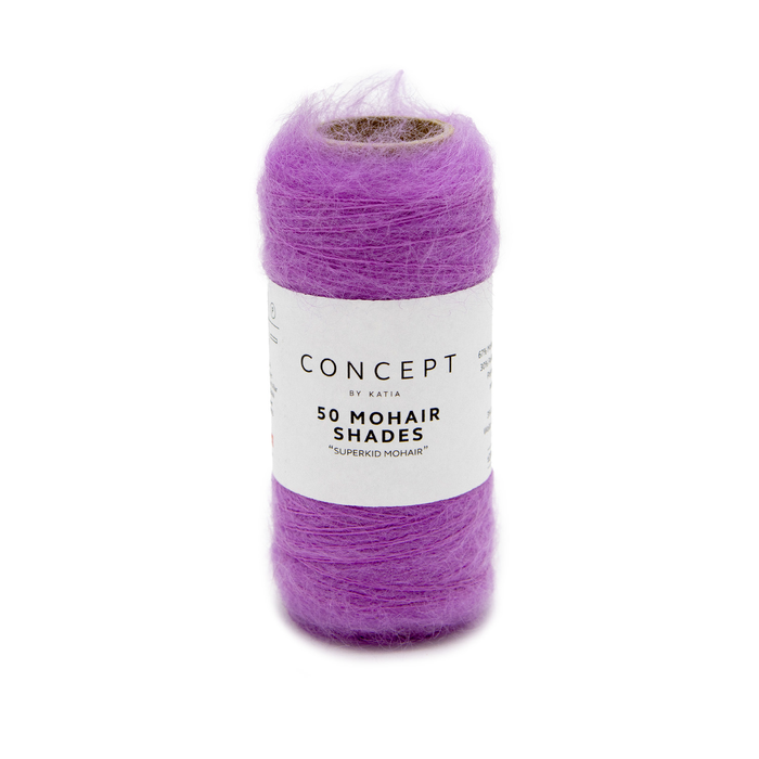 Katia 50 Mohair Shades 37 Mauve (jaśniejszy na żywo)