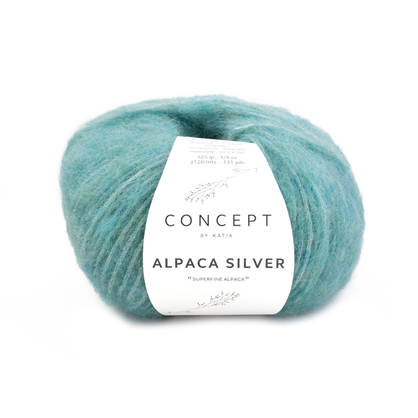 Katia Alpaca Silver 280 Malachit–srebro