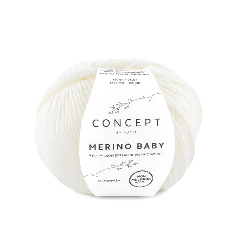 Katia Concept Merino Baby 001 Biały
