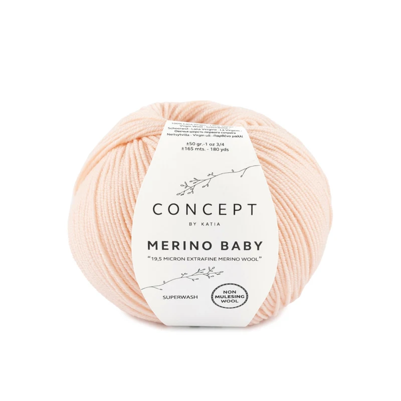 Katia Concept Merino Baby 081 Bardzo jasny róż