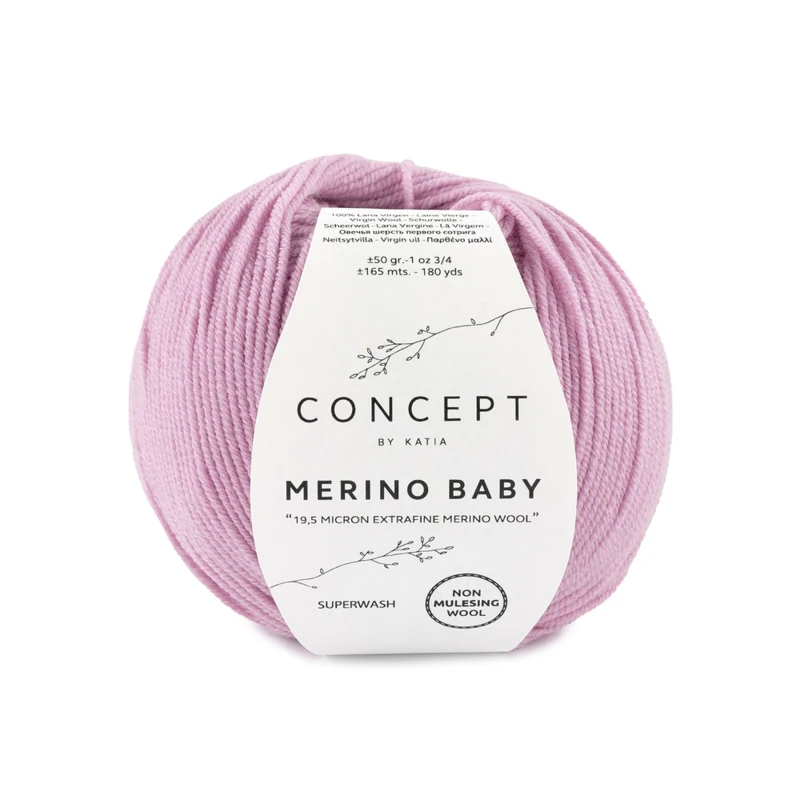 Katia Concept Merino Baby 069 średni róż