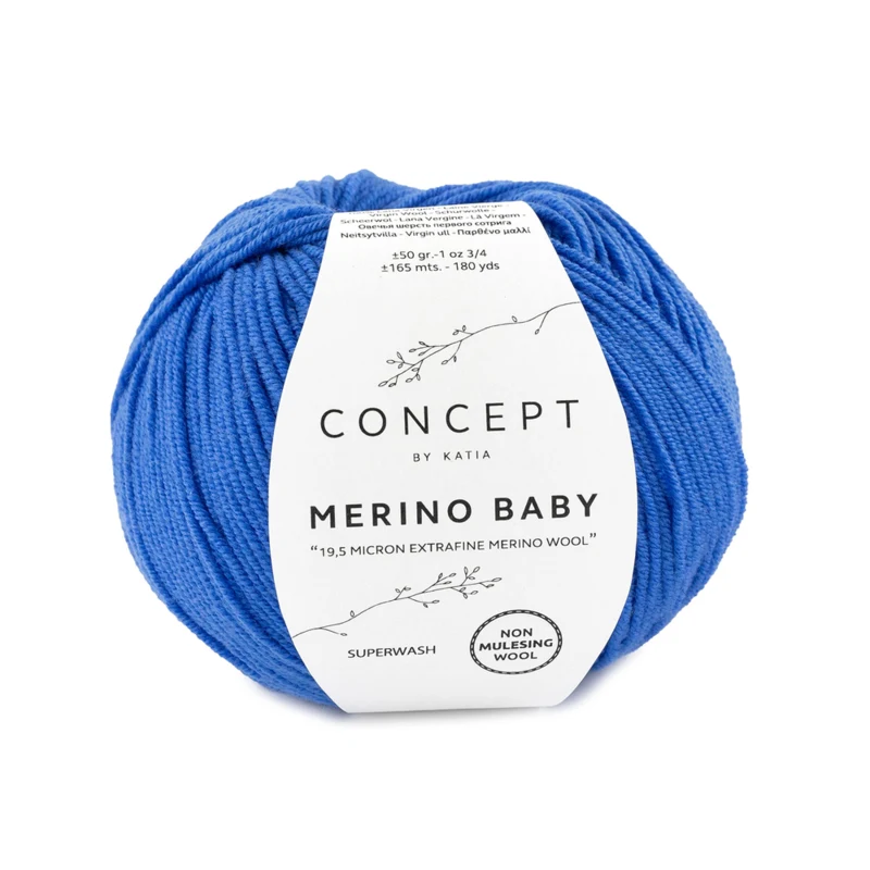 Katia Concept Merino Baby 057 Niebieski