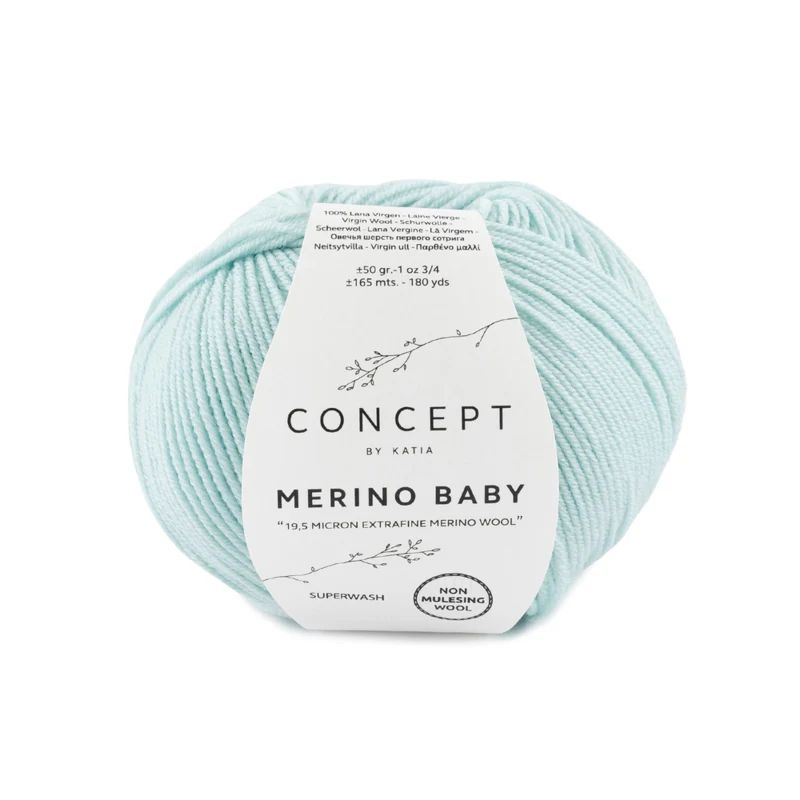 Katia Concept Merino Baby 073 Białawo zielony
