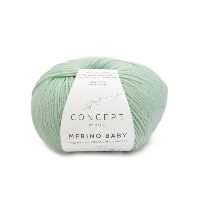 Katia Concept Merino Baby 156 Pastelowa zieleń
