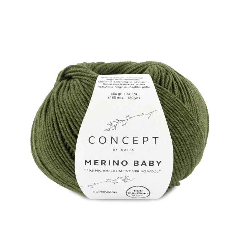 Katia Concept Merino Baby 026 Ciemnozielony