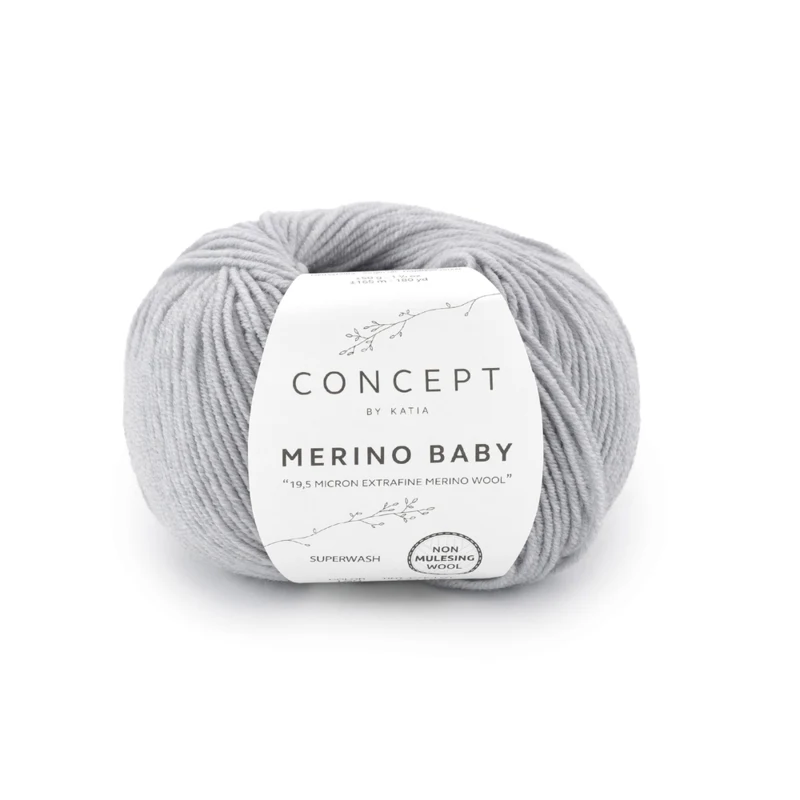 Katia Concept Merino Baby 160 Jasnoszary