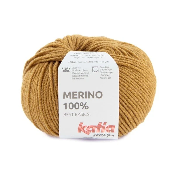 Katia Merino 100% 091 Musztarda