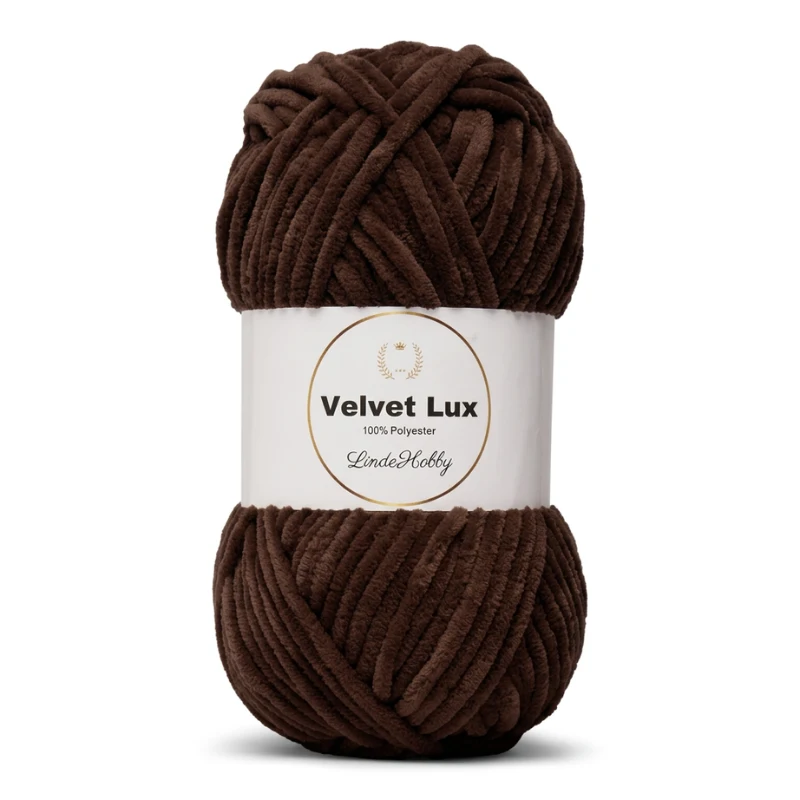 LindeHobby Velvet Lux 48 Czekoladowy brąz